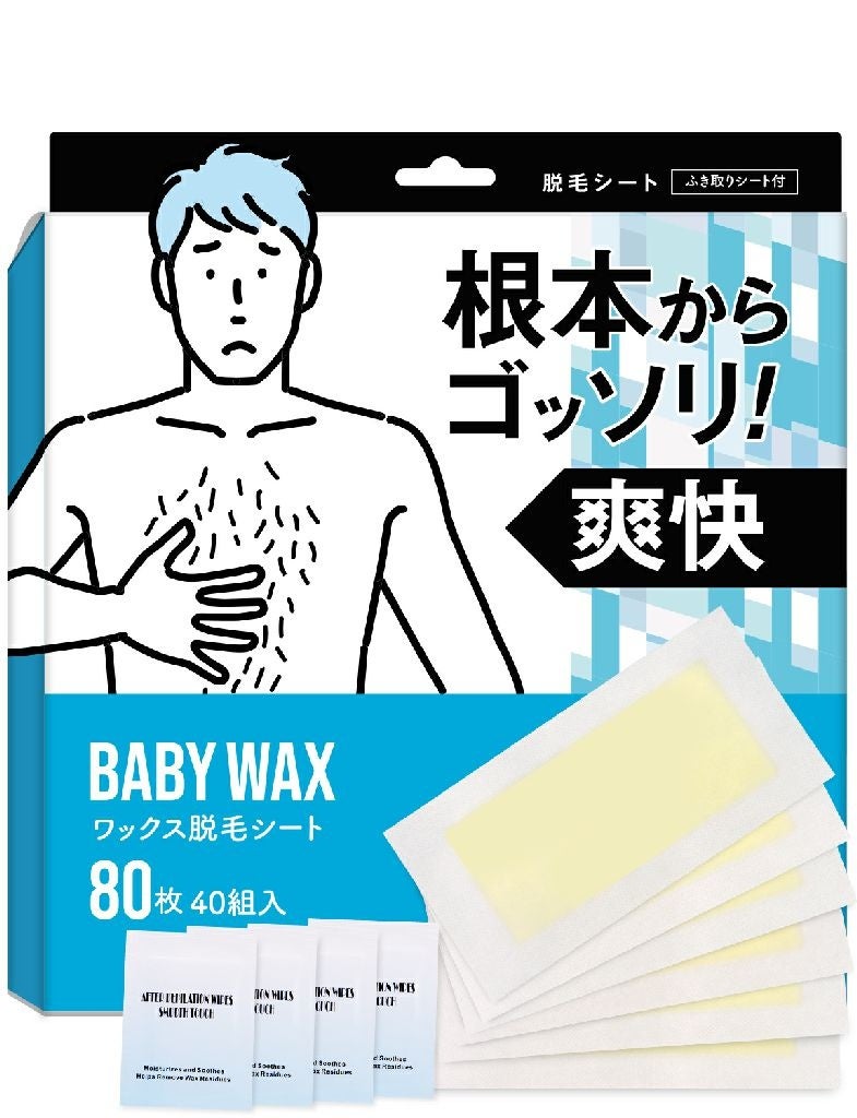 【累計売上個数25万個のBABY WAX】根本からゴッソリ!ワックス脱毛シートが6月12日(月)に新発売!のサブ画像2